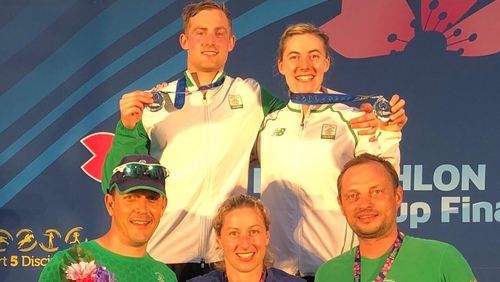 Natalya Coyle and Arthur Lanigan-O'Keeffe claimed silver