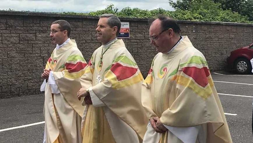 Fr Fintan Gavin (centre) has been ordained at Cork City's North Cathedral
