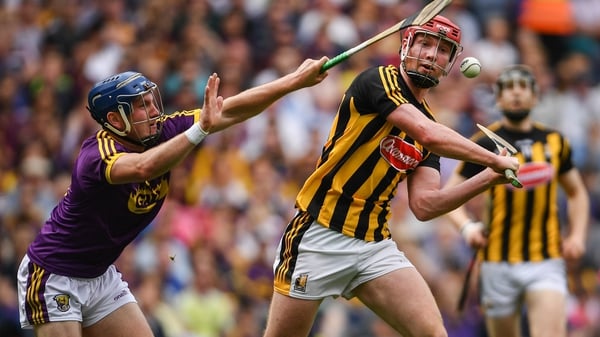 Kevin Foley (L) was Wexford's spare man against Kilkenny