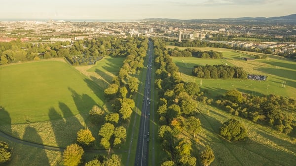 An aerial view of the Phoenix Park's Chesterfield Avenue. Photo: Getty Images