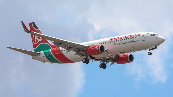 The man's body fell from the landing gear of a Kenya Airways plane