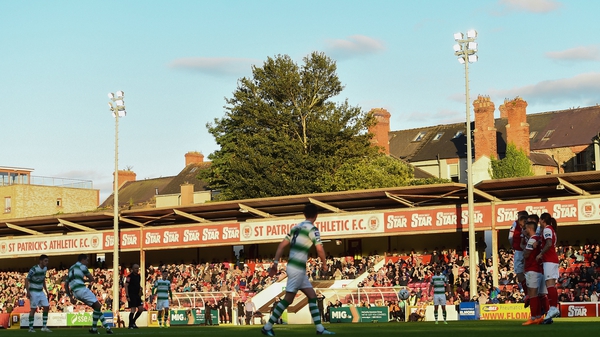 Sean Kavanagh scores Shamrock Rovers' second goal from a free kick