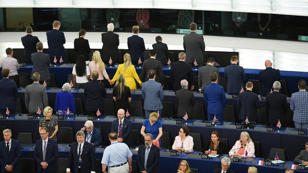 Pro-Brexit MEPs turned their backs during 'Ode to Joy'
