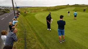 Shane Lowry on the 4th at Lahinch