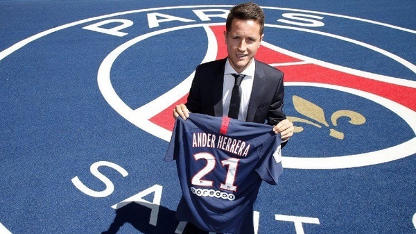 Ander Herrera has completed his move to Paris St German. Photo: Paris St Germain