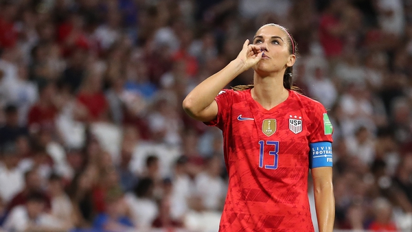 Morgan celebrated her goal by sticking out her little finger and pretending to sip tea, which some felt was done to mock England