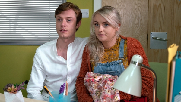 Rob Mallard and Katie McGlynn as Daniel and Sinead on Coronation Street