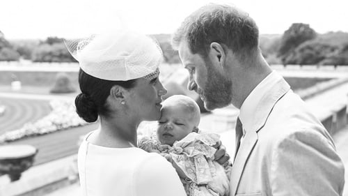 Meghan and Harry celebrate Archie's christening. Photo credit: Chris Allerton