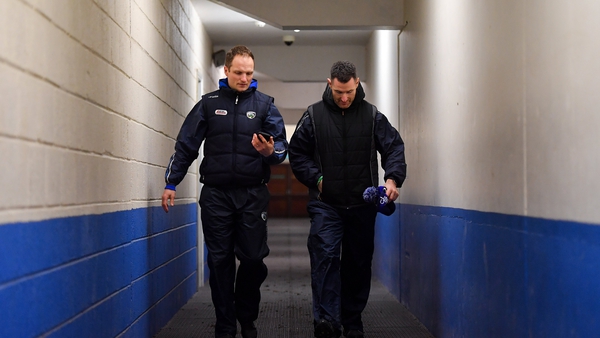 Laois selector Tommy Fitzgerald, left, with strength & conditioning coach Niall Corcoran