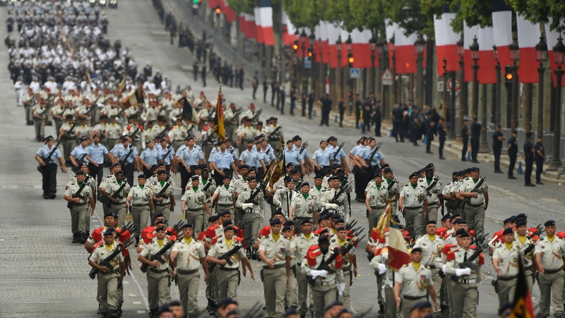 Macron showcases Europe military pride for Bastille Day