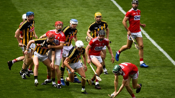 Mark Coleman of Cork comes away with possession