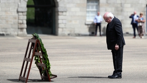 President Higgins laid a wreath on behalf of the people of Ireland