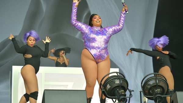 Lizzo performing at the Glastonbury Festival in June 2019