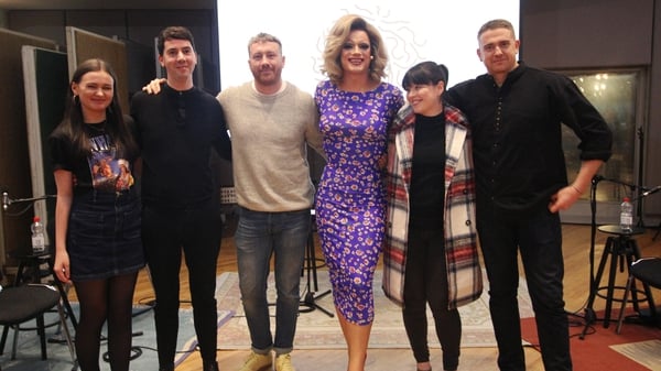 Panti Bliss with guests Natalya O'Flaherty, Joe Caslin, Aoife Kelleher and Damien Dempsey
