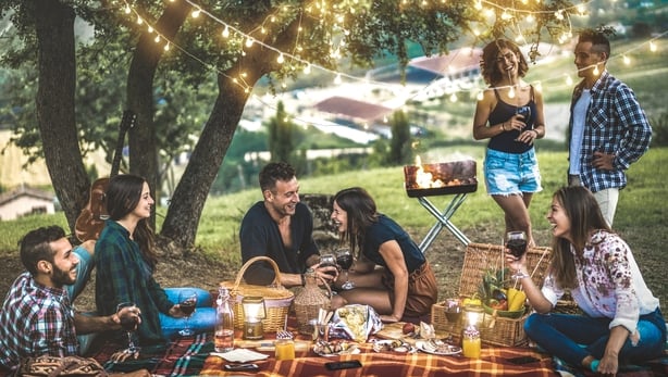 friends at picnic
