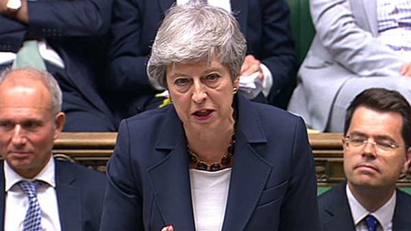 Theresa May gave her final major speech as British Prime Minister in the House of Commons today