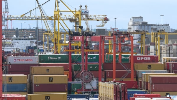 The value of goods exports reached €20.2bn during the month, up 37% on same time last year.