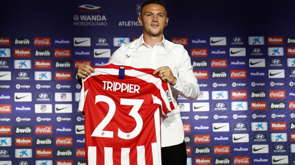Kieran Trippier has been unveiled as an Atletico player