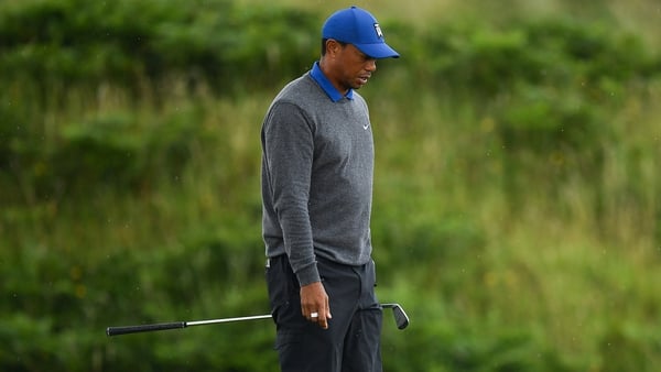 Tiger Woods struggled throughout at The Open