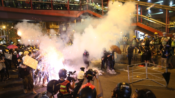 Hong Kong police have defended the lack of arrests in last night's protests