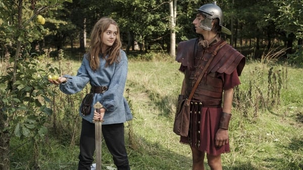 Emilia Jones and Sebastian Croft in Horrible Histories: The Movie - Rotten Romans