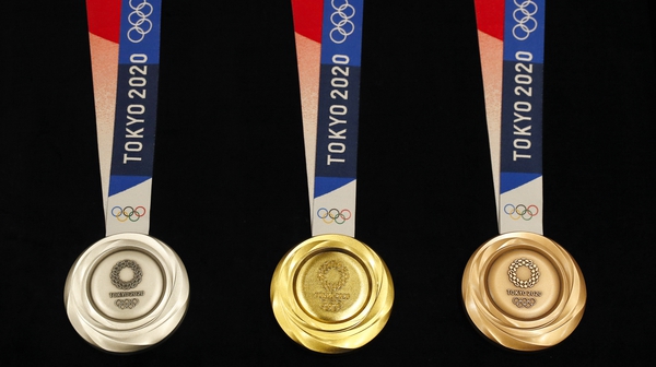 Tokyo 2020 Olympic medals which were unveiled today