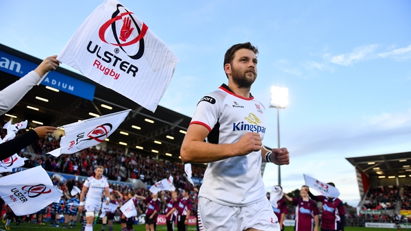 Iain Henderson leads Ulster out against Bath