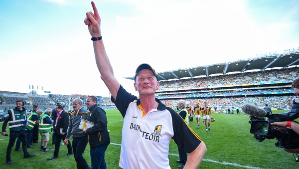 Brian Cody celebrates Kilkenny's victory over Limerick