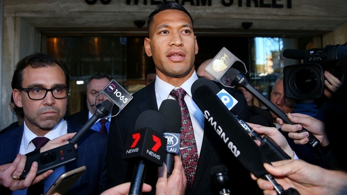 Israel Folau: "I confirm I have commenced court proceedings against Rugby Australia and NSW Waratahs."