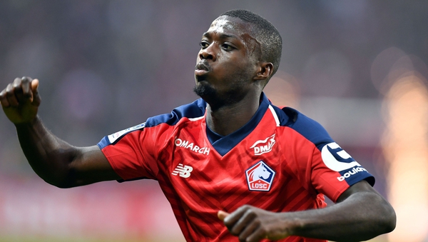 Lille's Ivorian forward Nicolas Pepe looks set for a move to the Emirates