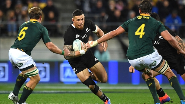 Sonny Bill Williams failed to make an impact against South Africa