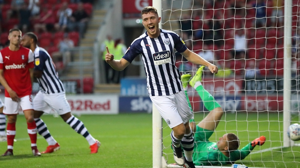 Dara O'Shea in action for the Baggies in a pre-season friendly with Rotherham