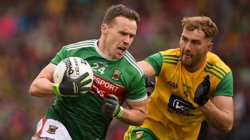 Substitute Andy Moran was was an influential figure for Mayo in Castlebar