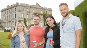 (L to R) Derry Girl Nicola Coughlan, Young Offender Alex Murphy, Jordanne Jones and Moe Dunford at All Together Now (L to R) Derry Girl Nicola Coughlan, Young Offender Alex Murphy, Jordanne Jones and Moe Dunford at All Together Now