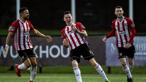 David Parkhouse hit four goals for Derry City in their win over Waterford
