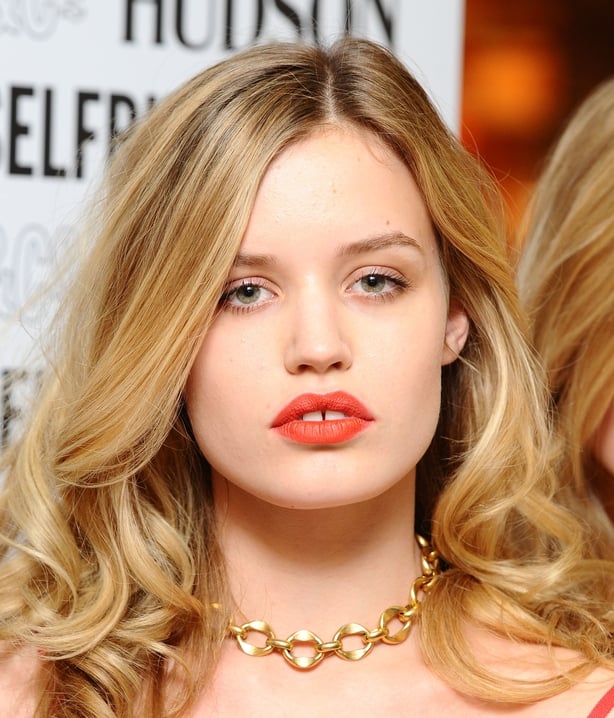 Georgia May Jagger wears red lipstick to accentuate her gap (Ian West/PA)