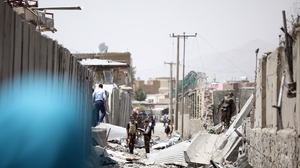 The blast occurred in the western side of Kabul near a police station