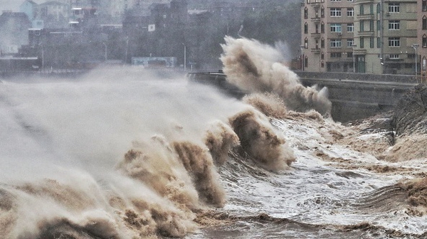 Super Typhoon Lekima slammed into southeastern China early Saturday, bringing torrential rain and heavy winds