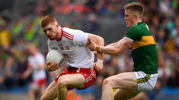 Cathal McShane in action for Tyrone