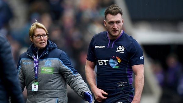 Hogg in action for Scotland during the Six Nations earlier this year
