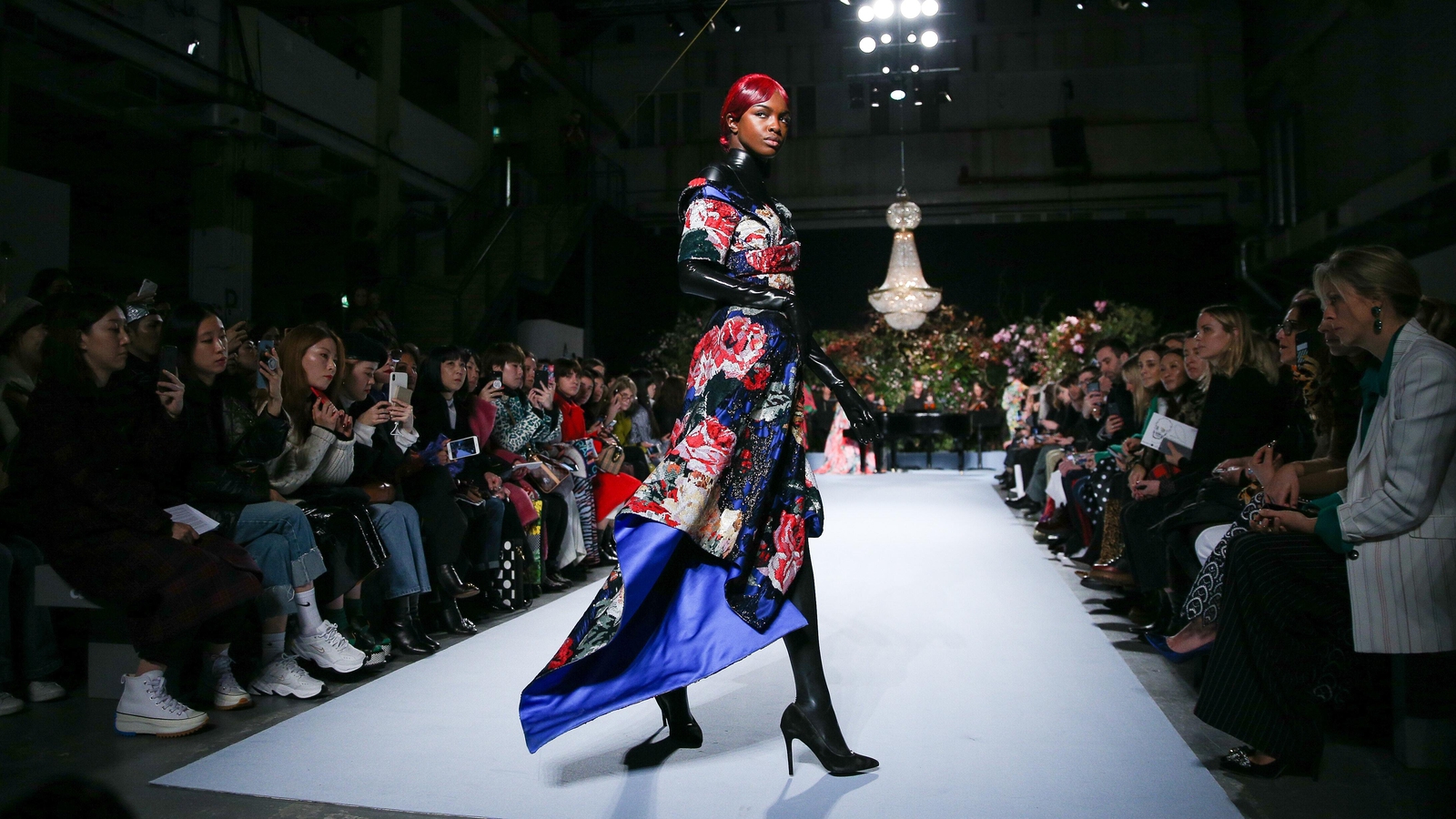 Stars Model at Controversial Philipp Plein Runway Show: Details