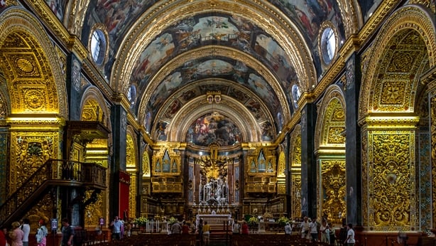 Interior of St John s Co-Cathedral - Valletta Malta