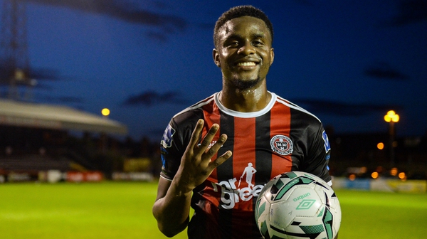 Wright scored four of Bohs' total