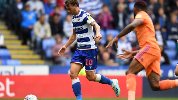Reading's Isaac Vassell makes a break to score his side's third goal against Cardiff City