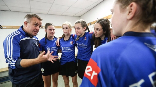 Team talk at last year's Camogie Made Us final. Pic: Supplied