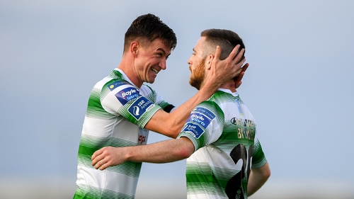 Jack Byrne scored two beautiful goals to set Shamrock Rovers on their way against Waterford