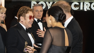 Elton John with Meghan and Harry