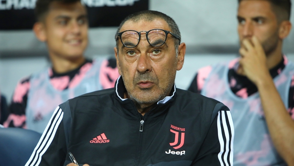 Sarri was forced to sit out a training session on Monday due to persistent flu symptoms