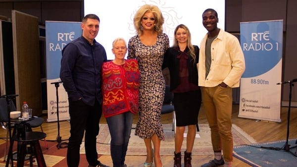Panti Bliss (centre) and her parlour guests