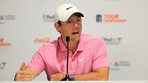 Rory McIlroy said Tiger Woods was his hero growing up (file pic)